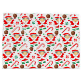 Girls Basketball Weihnachtsfeiertag Große Geschenktüte (Rückseite)