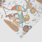 Girls Beach Party Seidenpapier (Detail)