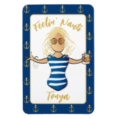 Girls Beach Weekend für ihre sonnige Ferientür Magnet (Vertikal)