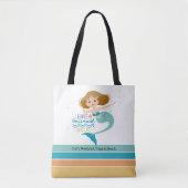 Girls Beach Weekend Mermaid Personalisiert Tasche (Vorderseite)