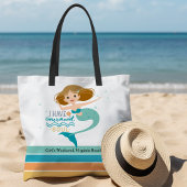 Girls Beach Weekend Mermaid Personalisiert Tasche