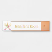 Girls Bedroom Girls' Unicorn Dosenschild Türschild (Vorderseite )