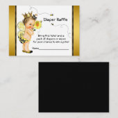 Girls Bee Diaper Raffle Ticket Begleitkarte (Vorne/Hinten)
