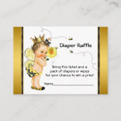 Girls Bee Diaper Raffle Ticket Begleitkarte (Vorderseite)