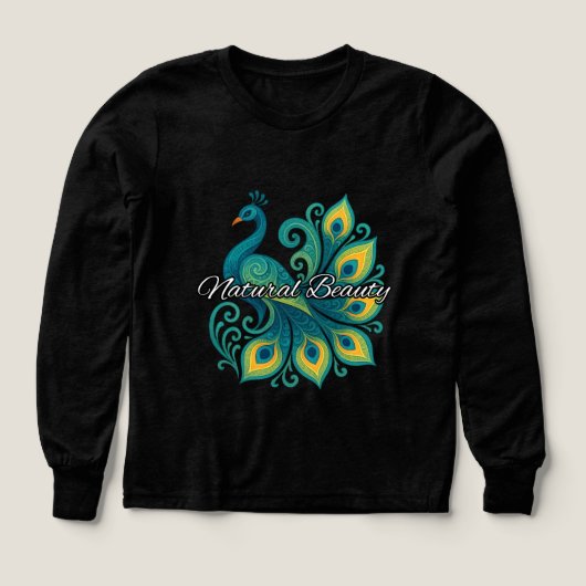 Girls Bella+Leinwand Tri-Mix Langschläfer Shirt, S (Design Vorderseite)