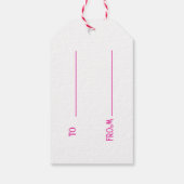 Girl's Berry Sweet One Gift Tag Geschenkanhänger (Rückseite)