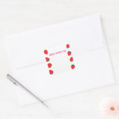 Girl's Berry Sweet One Square Sticker (Umschlag)
