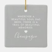 Girls Best Friend Horse Memorial Keepake Keramik Keramikornament (Rückseite)