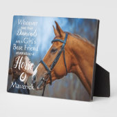 Girl's Best Friend Reitpferd Lover Foto Fotoplatte (Seite)