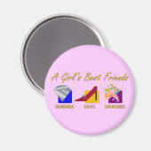 Girl's Best Friends Magnet (Vorderseite/Rückseite)