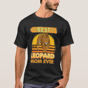 Girls Best Leopard Mama Ever Mother Wildcat T-Shirt