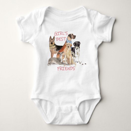 Girls beste Freunde Baby Strampler (Vorderseite)