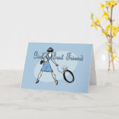 Girls bester Freund Karte (Gelbe Blume)