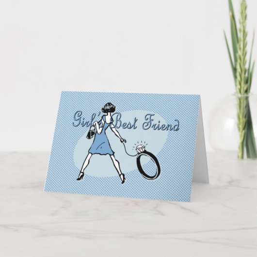 Girls bester Freund Karte (Vorderseite)