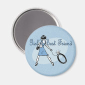 Girls bester Freund Magnet (Vorderseite/Rückseite)