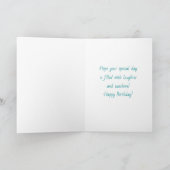 Girl's Birthday | Flowers and Cake Karte (Innenseite)