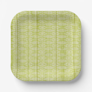 Girl's Birthday Green Wood Hütte Chic Tea Party Pappteller