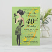 Girls Birthday Party | JAHRESZEIT Einladung (Stehend Vorderseite)