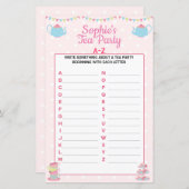 Girls Birthday Tea Party A-Z (Vorne/Hinten)