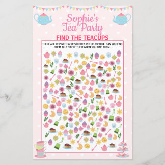 Girls Birthday Tee Party Entdecken Sie das Teacups