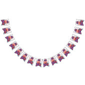 Girls Birthday Tee Party Floral Wimpelkette (Alle)