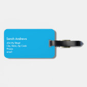 "Girls Bite Back" Funny Gepäckanhänger (Rückseite horizontal)