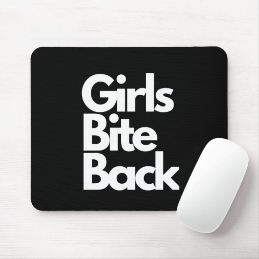 "Girls Bite Back" Funny Mouse Pads Mousepad (Mit Mouse)