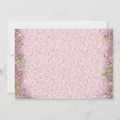 Girls Blonde Mermaid Birthday Party Einladung (Rückseite)