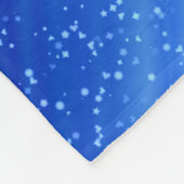 Girls Blue Dazzle Ballerina Tanz Fleecedecke (Ecke)