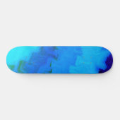Girls Blue Gefärbte Krawatte Skateboard (Horizontal)
