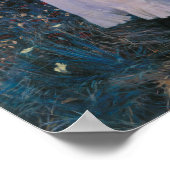 Girls Blume Lanterns Klassisches Vintages Kunstmus Poster (Ecke)