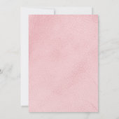 Girls Blush Pink 13. Geburtstagsparty Einladung (Rückseite)