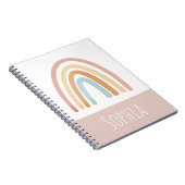 Girls Boho and Pink Rainbow Kids School Notizblock (Rechte Seite)