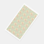 Girl's Boho Birthday Magic Pale Yellow Serviette (Ecke)