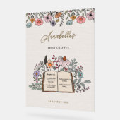 Girls Boho Book First Chapter Birthday Welcome Acrylschild (Winkel)