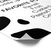 Girl's Boho Floral Cow 1st Birthday Milestone Poster (Ecke)