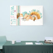 Girls Boho Tribal Baby Shower Banner (Messeveranstaltung)