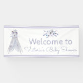 Girls Boho Tribal Teepee Baby Showbanner Banner (Horizontal)