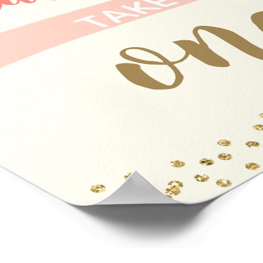 Girls Bunny Favor Sign 8x10 inch Poster (Ecke)