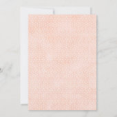 Girls Bunny Rabbit Baby Dusche Einladung (Rückseite)