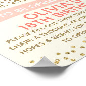 Girls Bunny Time Kapsel Schild 8 x 10 Zoll (Ecke)