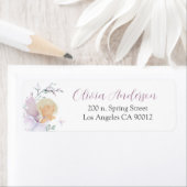 Girl's Butterfly & Blume Baby Shower-Adresse (Insitu)