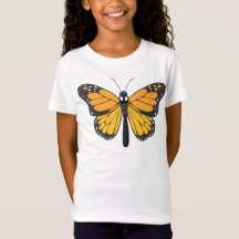 "Girls' Butterfly Design T - Shirt"