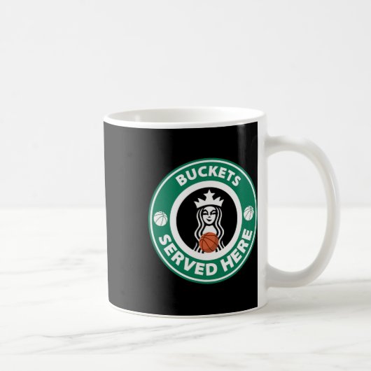 Girls Bysketbyll Fun Logo Serckets Große Te Kaffeetasse (Rechts)