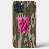 Girls Camouflage Pink Ribbon Bow Bottomland Camouf
