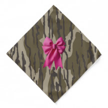 Girls Camouflage Pink Ribbon Bow Bottomland Camouf