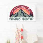 Girls Camp Poster | Ich wäre eher im Girls Camp Banner (Insitu)
