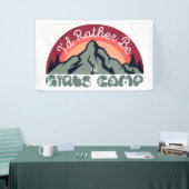 Girls Camp Poster | Ich wäre eher im Girls Camp Banner (Messeveranstaltung)