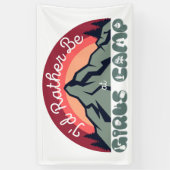 Girls Camp Poster | Ich wäre eher im Girls Camp Banner (Vertikal)