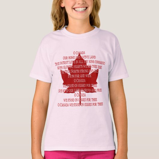 Girl's Canada Sweatshirts Canada Anthem Souvenir (Vorderseite)